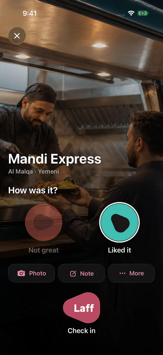 Choose how you felt about your visit